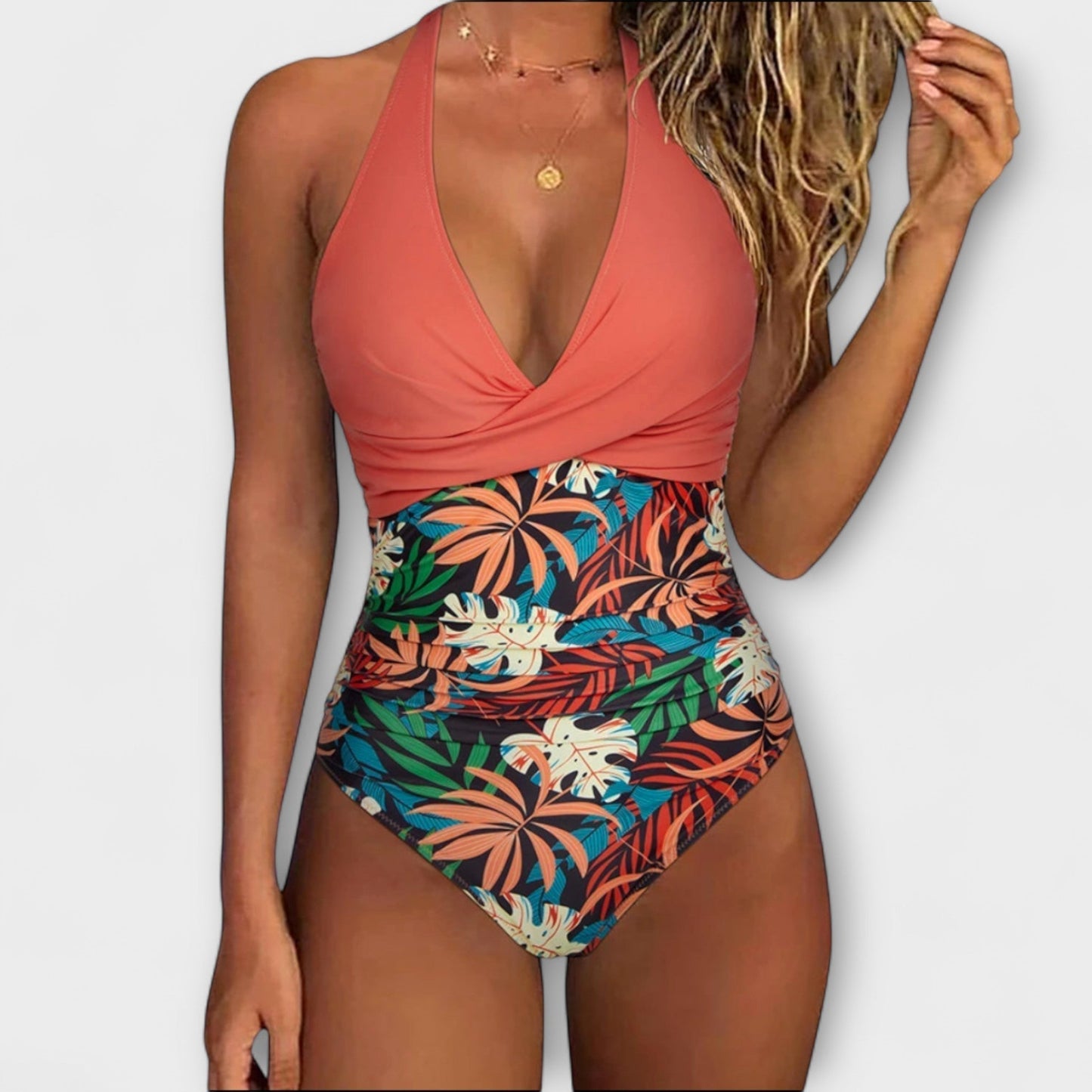 Maillot de bain femme Élégant | Décolleté en V, Séchage rapide
