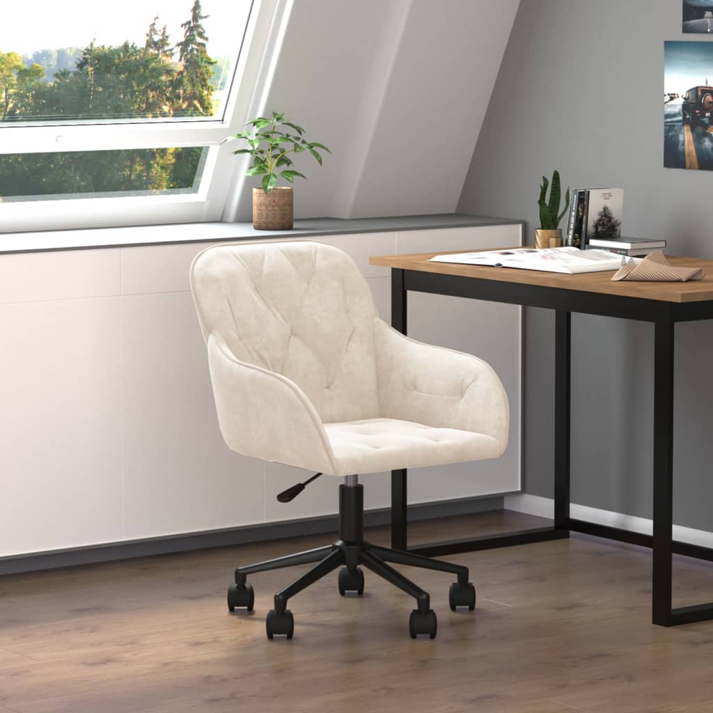 Chaise de Bureau Pivotante en Velours avec Hauteur Réglable | Confort Élégant pour Votre Espace de Travail 19