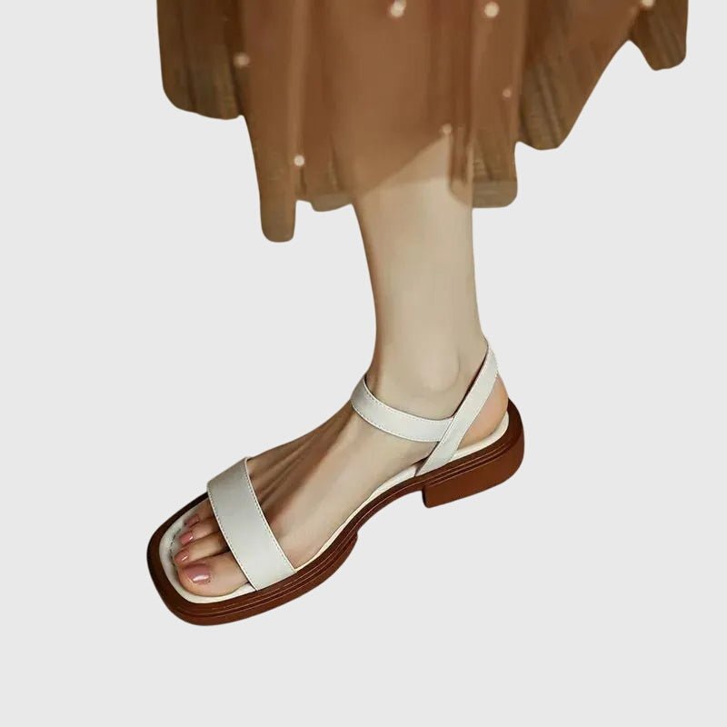 Sandales Orthopédiques Cuir | Confort Naturel, Soutien Posture | Élégance