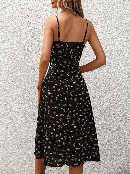 Robe Salopette Imprimé Pois Été | Fendue Confort Léger | Ligne Élégance