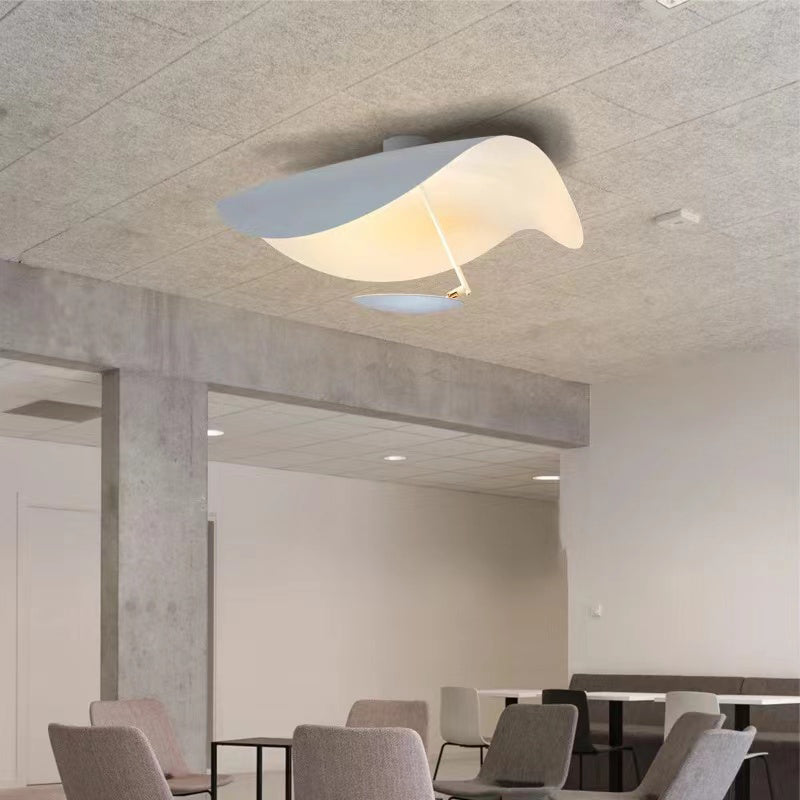Lampe Plafonnier Métal | Câble réglable, Abat-jour feuille | Série Feuille
