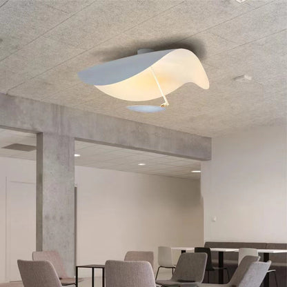 Lampe Plafonnier Métal | Câble réglable, Abat-jour feuille | Série Feuille