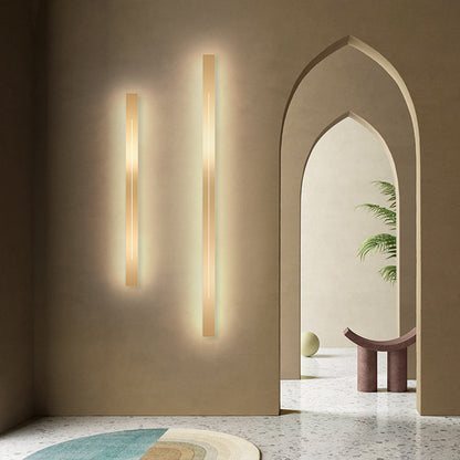 Applique Murale Linéaire Noir/Or Métal | LED Réglable IP20 | Série LumaLine