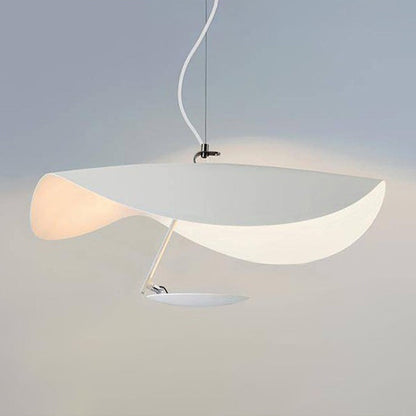 Lampe Plafonnier Métal | Câble réglable, Abat-jour feuille | Série Feuille
