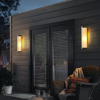 Lampe Murale Extérieure Métal/Verre | IP65 Étanche | LED Ambre | Série Yoru