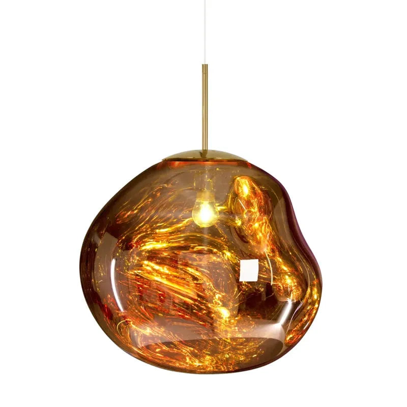 Suspension Moderne Métal +Acrylique| Lumière chaude Abat-jour clair | Série Aria