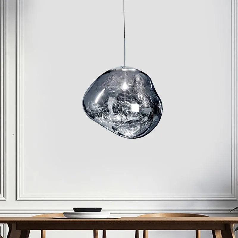 Suspension Moderne Métal +Acrylique| Lumière chaude Abat-jour clair | Série Aria