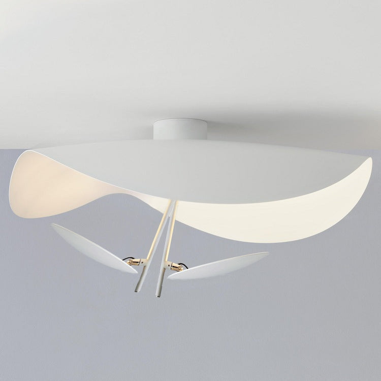 Lampe Plafonnier Métal | Câble réglable, Abat-jour feuille | Série Feuille