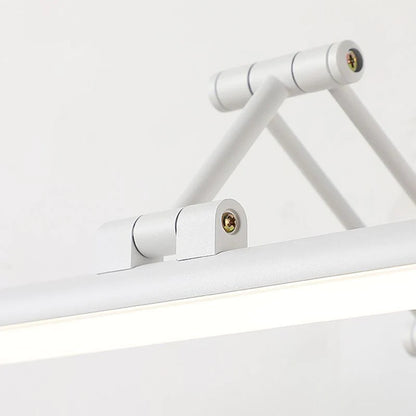 Applique Murale Linéaire Métal Noir et Blanc | Réglable en angle LED