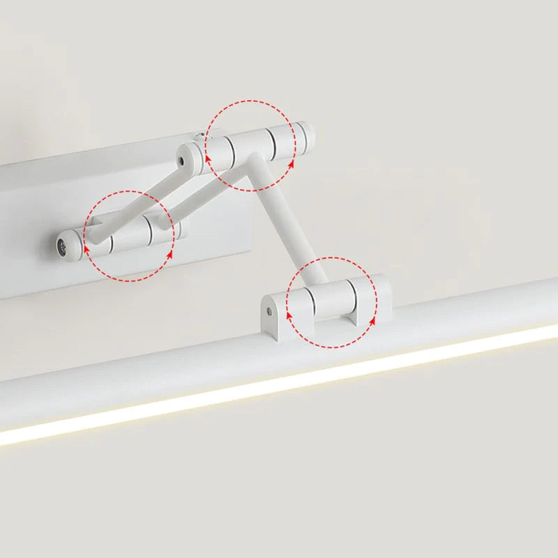 Applique Murale Linéaire Métal Noir et Blanc | Réglable en angle LED