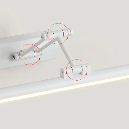 Applique Murale Linéaire Métal Noir et Blanc | Réglable en angle LED