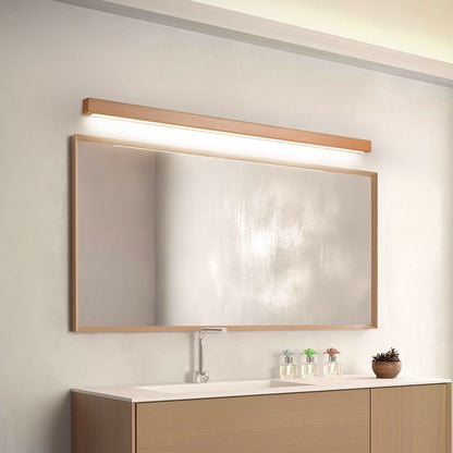 Applique Murale Linéaire Bois | LED Chaude, Montage Simple | Série Nordique