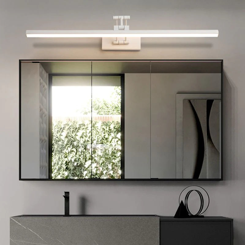 Applique Murale Linéaire Métal Noir et Blanc | Réglable en angle LED