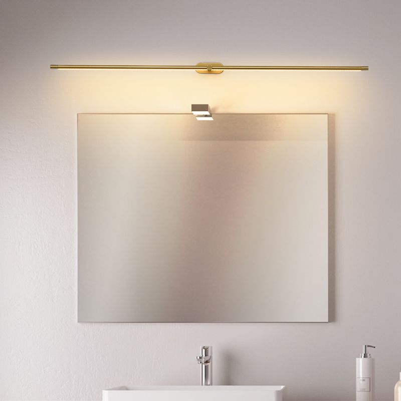 Applique Murale Linéaire Or & Noir Métal | Lumière Chaude LED | Série Lumen