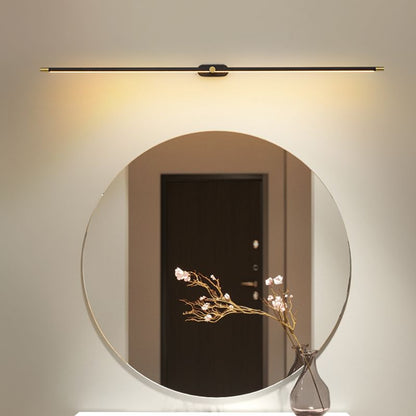 Applique Murale Linéaire Or & Noir Métal | Lumière Chaude LED | Série Lumen
