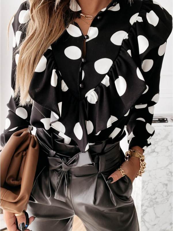 Chemises Femmes Blouses Manches Longues Coton | Coupe Décontractée Tissu Doux