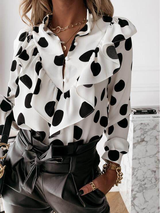 Chemises Femmes Blouses Manches Longues Coton | Coupe Décontractée Tissu Doux