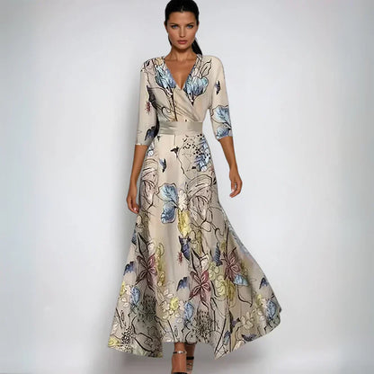 Robe Florale Délicate Coton | Coupe A-Line Confort Quotidien | Série Étoile