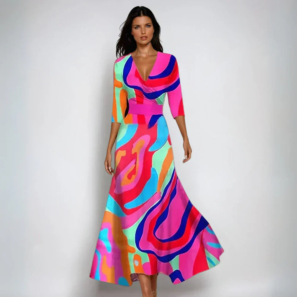 Robe Florale Délicate Coton | Coupe A-Line Confort Quotidien | Série Étoile
