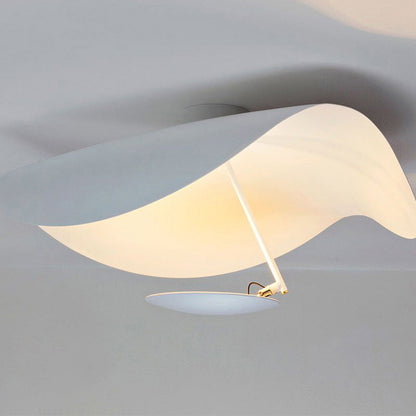 Lampe Plafonnier Métal | Câble réglable, Abat-jour feuille | Série Feuille
