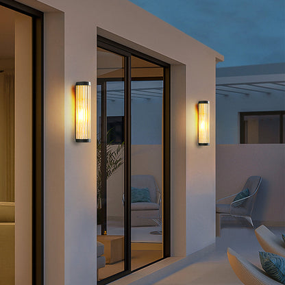 Lampe Murale Extérieure Métal/Verre | IP65 Étanche | LED Ambre | Série Yoru