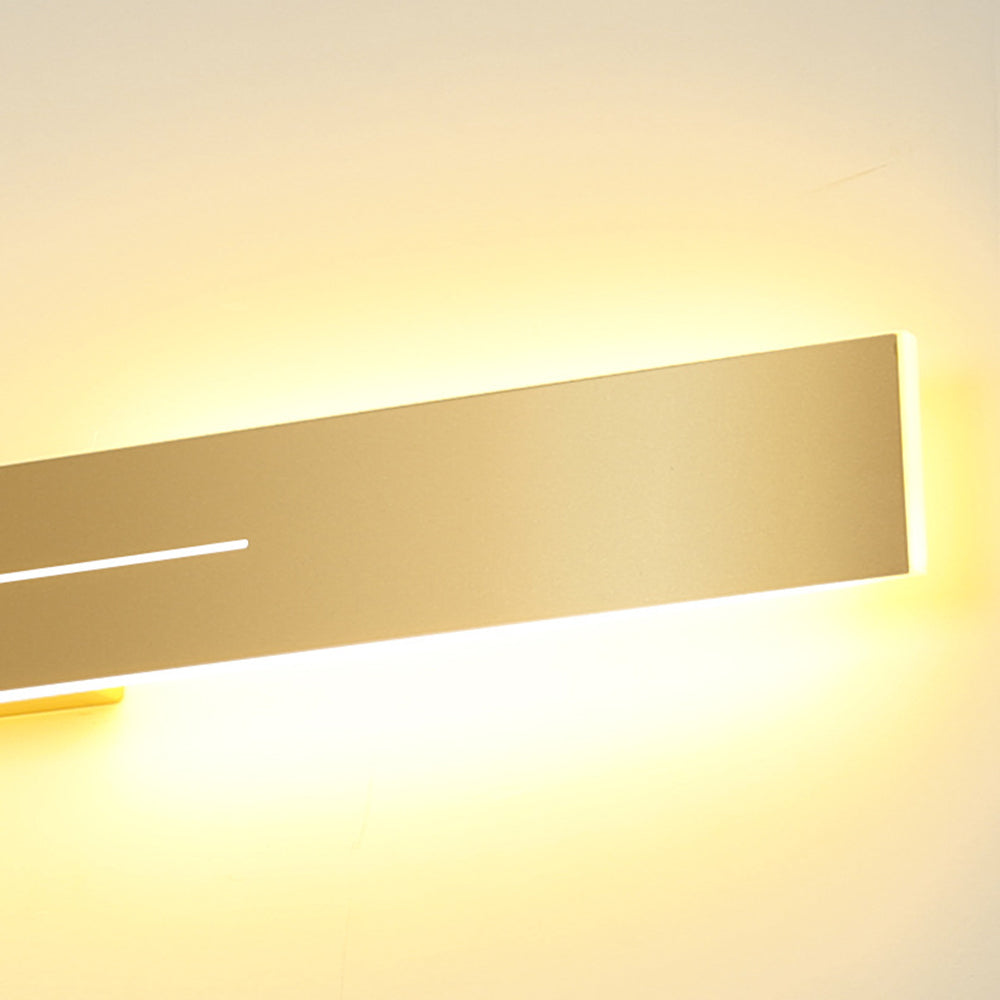 Applique Murale Linéaire Noir/Or Métal | LED Réglable IP20 | Série LumaLine