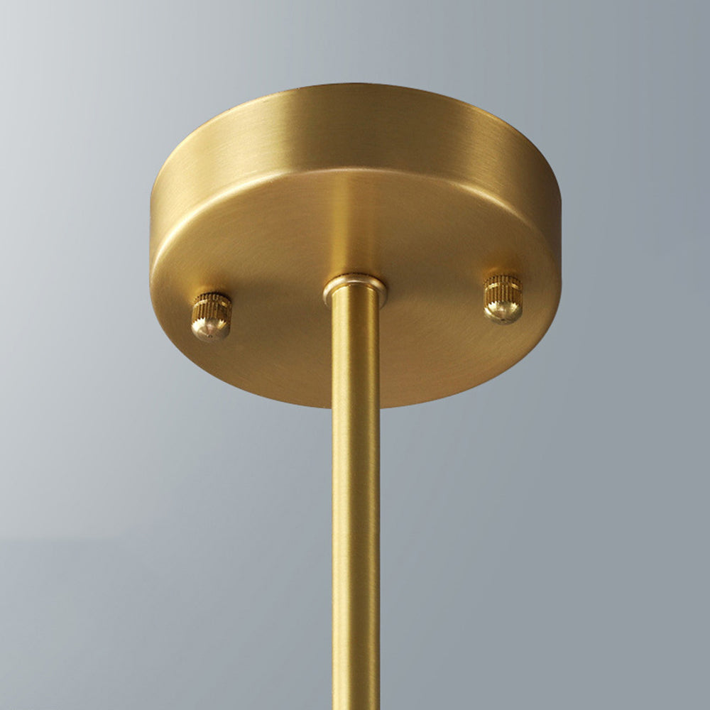 Suspension Luminaire Cuivre/Verre | Câble Réglable LED Incluse | Série Moderne