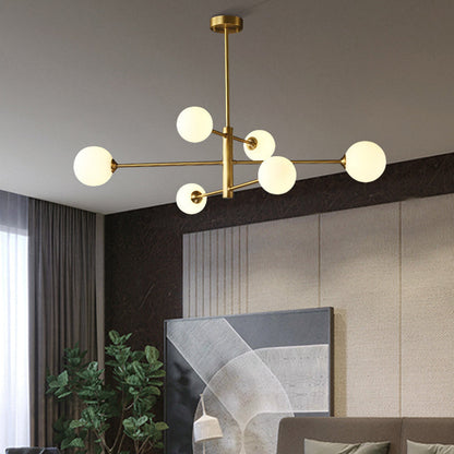 Suspension Luminaire Cuivre/Verre | Câble Réglable LED Incluse | Série Moderne