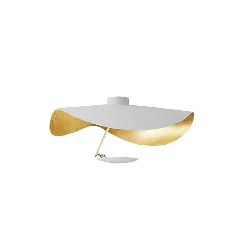Lampe Plafonnier Métal | Câble réglable, Abat-jour feuille | Série Feuille