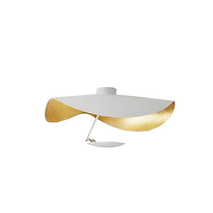 Lampe Plafonnier Métal | Câble réglable, Abat-jour feuille | Série Feuille