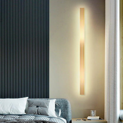 Applique Murale Linéaire Noir/Or Métal | LED Réglable IP20 | Série LumaLine