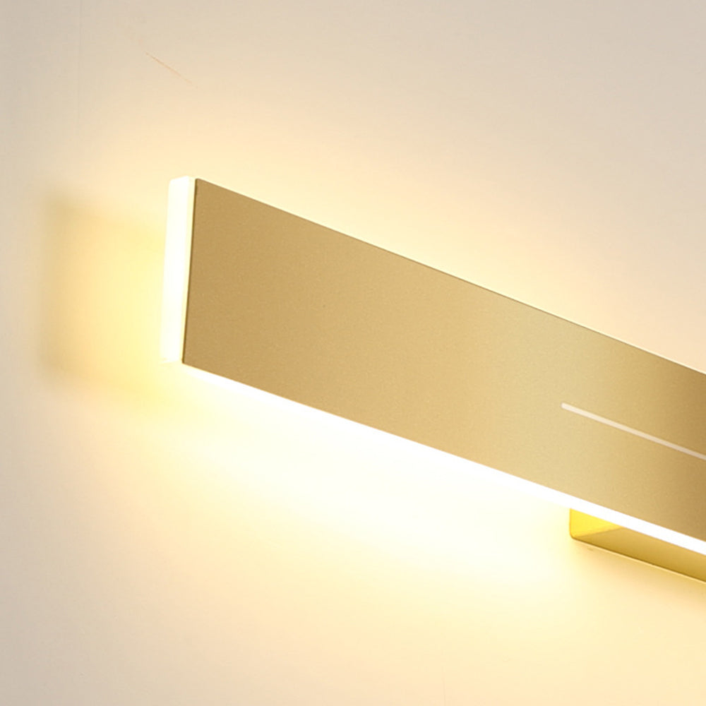 Applique Murale Linéaire Noir/Or Métal | LED Réglable IP20 | Série LumaLine