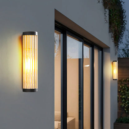 Lampe Murale Extérieure Métal/Verre | IP65 Étanche | LED Ambre | Série Yoru