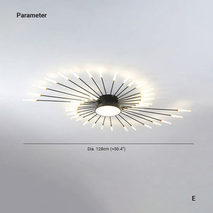 Plafonnier Feu d'Artifice Métal Moderne | LED Économe en Énergie | Éclat