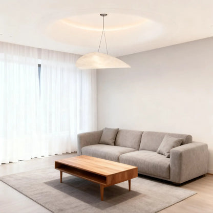 Lampe Suspension Art Déco Métal Blanc | LED SMD Intégrée | Chaîne Réglable