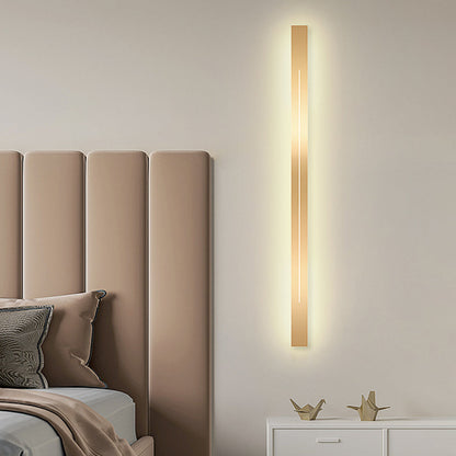 Applique Murale Linéaire Noir/Or Métal | LED Réglable IP20 | Série LumaLine