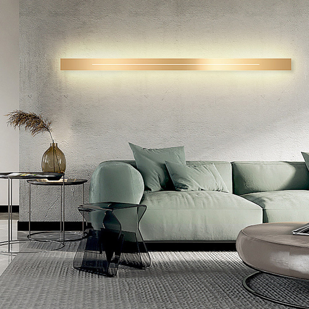 Applique Murale Linéaire Noir/Or Métal | LED Réglable IP20 | Série LumaLine