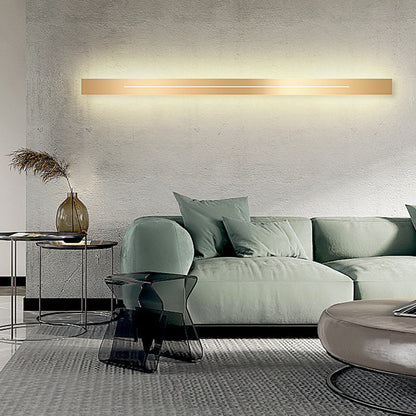 Applique Murale Linéaire Noir/Or Métal | LED Réglable IP20 | Série LumaLine
