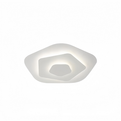 Plafonnier Ronde Scandinave | LED SMD Gradation Télécommande | Série Nord