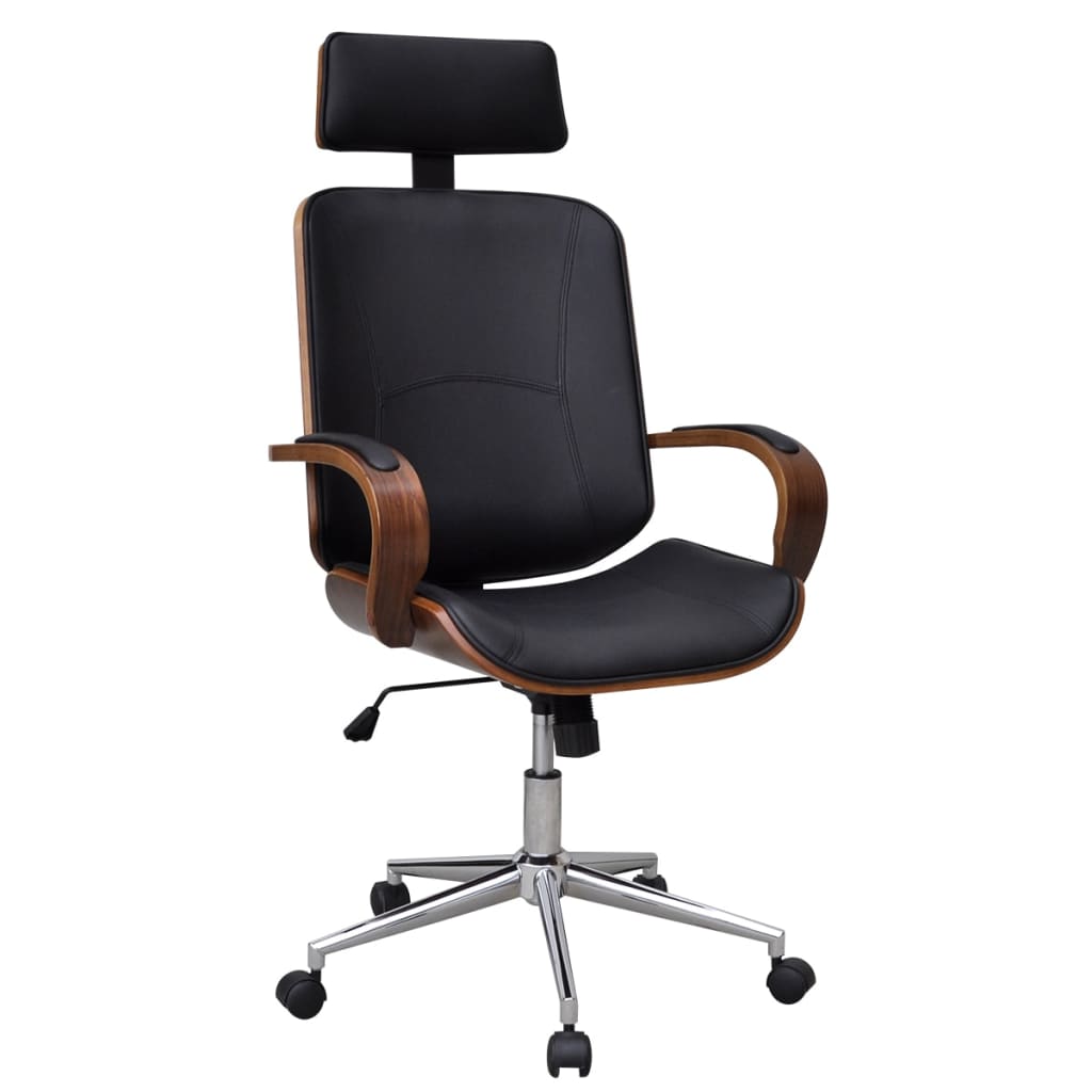 Chaise de Bureau Ergonomique en Similicuir Crème avec Dossier Soutien Lombaire | Design Contemporain pour Confort Optimal 8