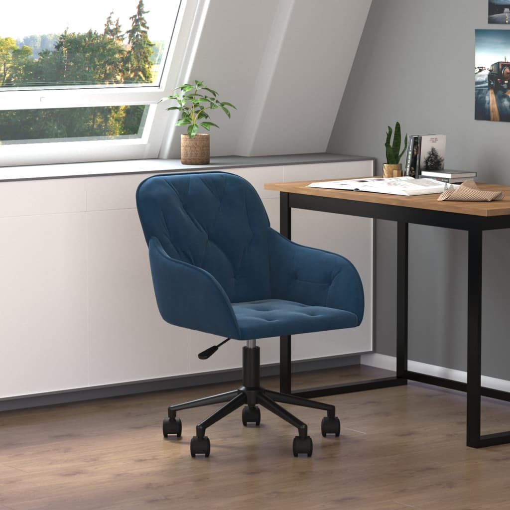 Chaise de Bureau Pivotante en Velours avec Hauteur Réglable | Confort Élégant pour Votre Espace de Travail 10