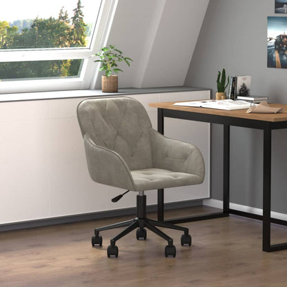 Chaise de Bureau Pivotante en Velours avec Hauteur Réglable | Confort Élégant pour Votre Espace de Travail 11