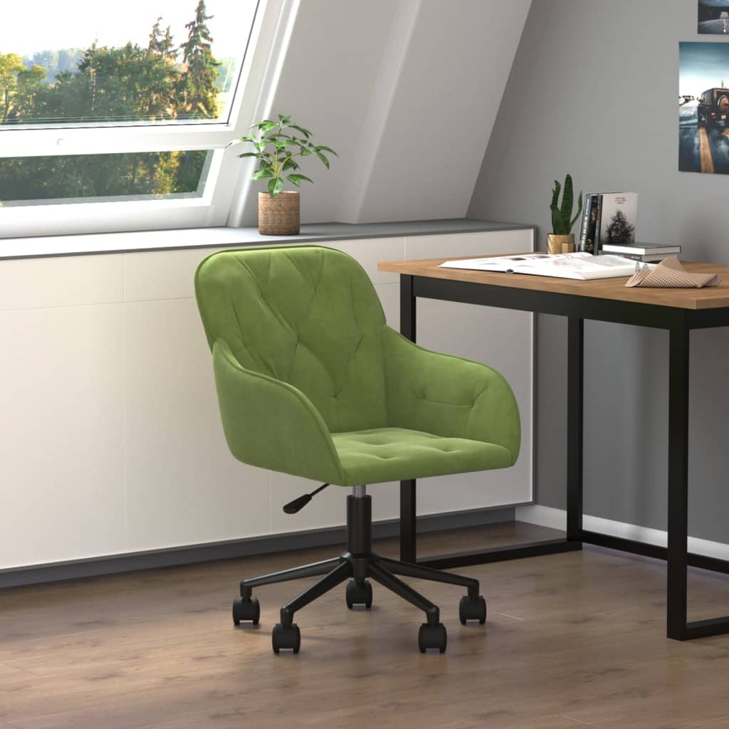 Chaise de Bureau Pivotante en Velours avec Hauteur Réglable | Confort Élégant pour Votre Espace de Travail 13