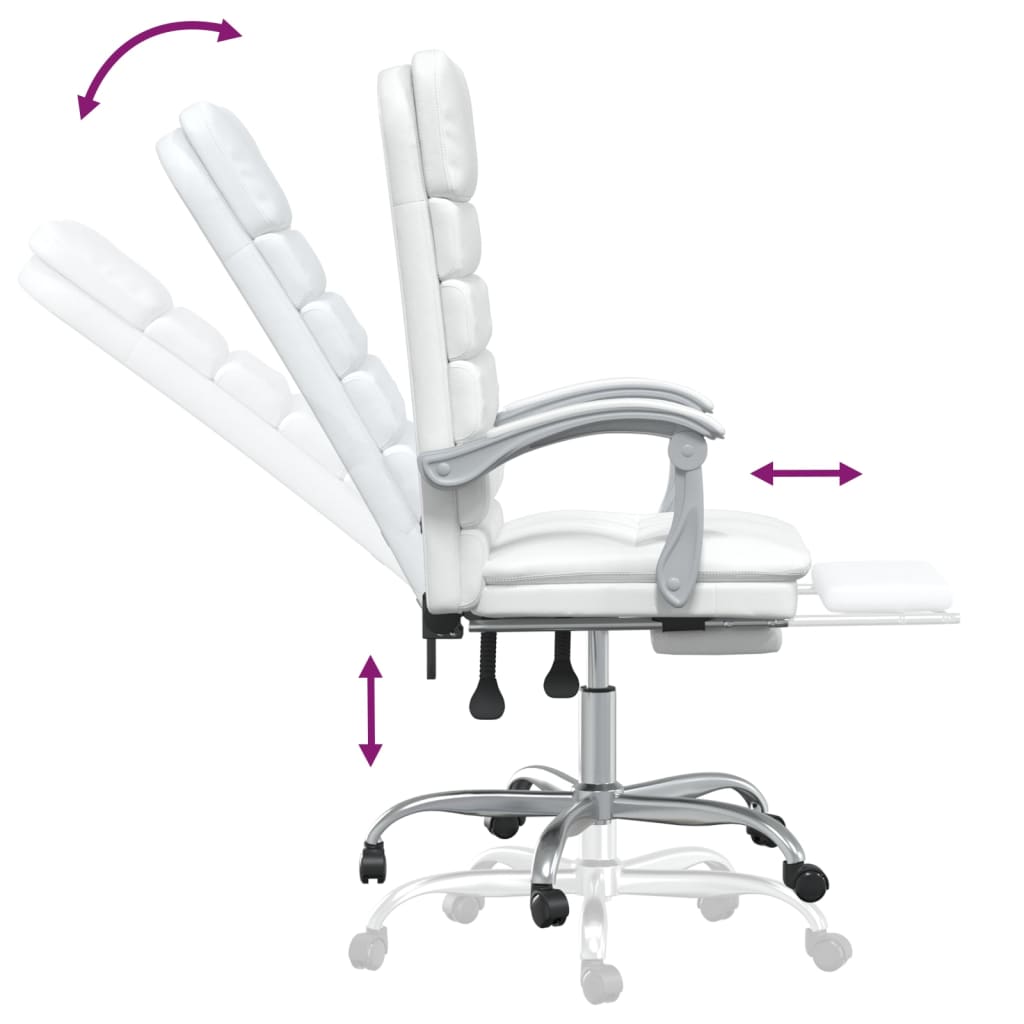Fauteuil de Bureau Ergonomique en Similicuir avec Fonction de Massage | Confort Optimal pour un Espace de Travail Élégant 8