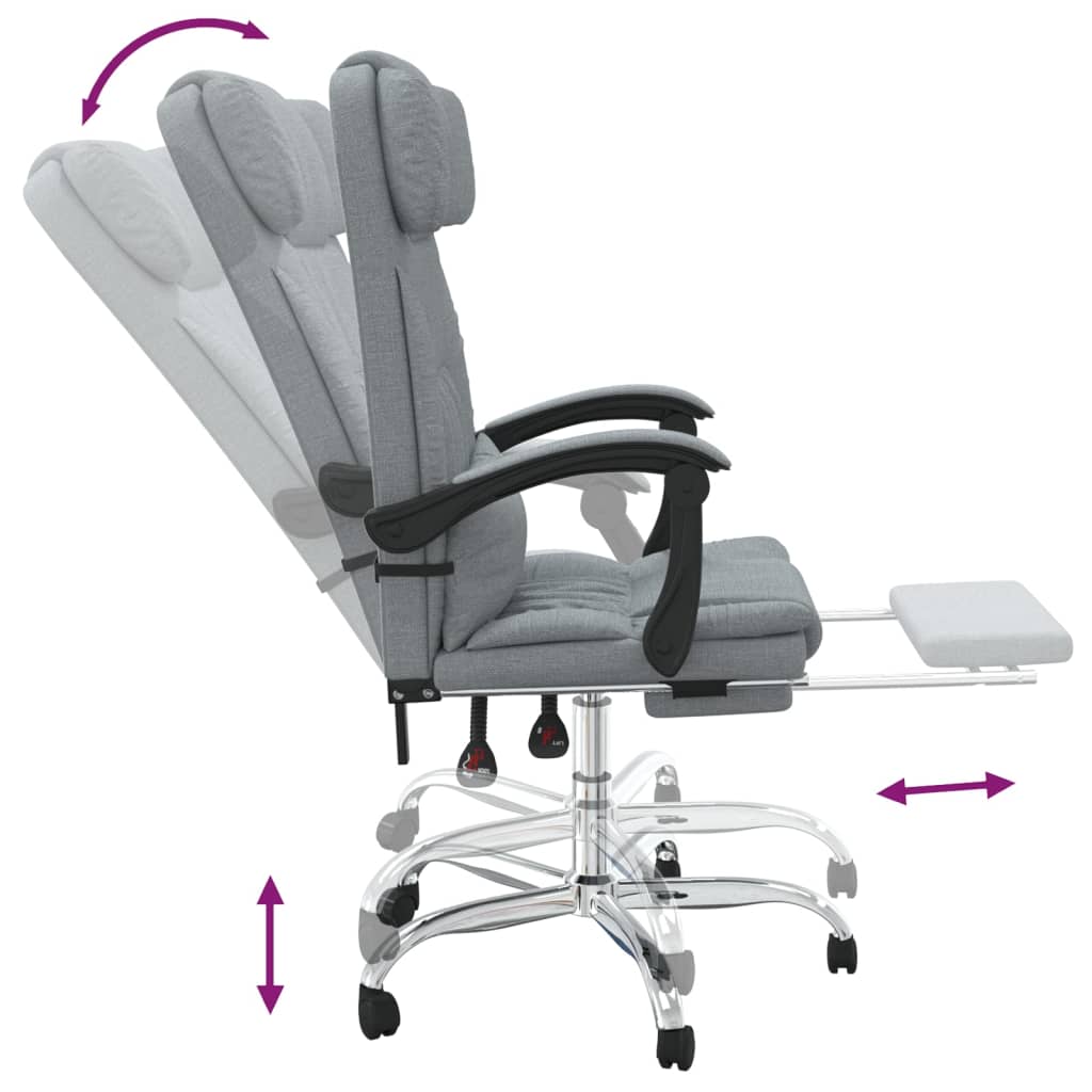 Fauteuil de Bureau Ergonomique avec Fonction Massage | Réglable et Minimaliste pour Confort Optimal au Travail 8