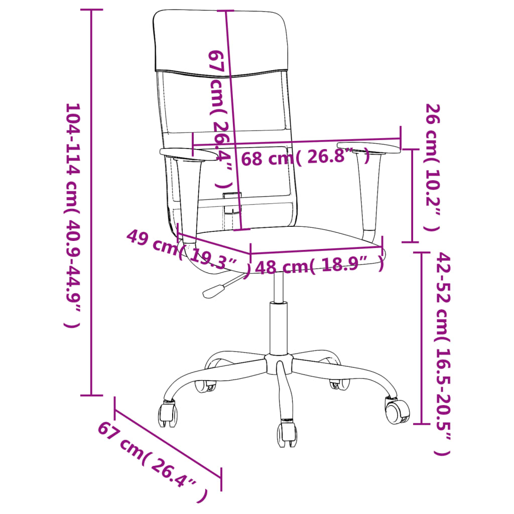 Chaise de Bureau Ergonomique | Réglable en Hauteur avec Design Pivotant | Confort Optimal pour le Travail 8