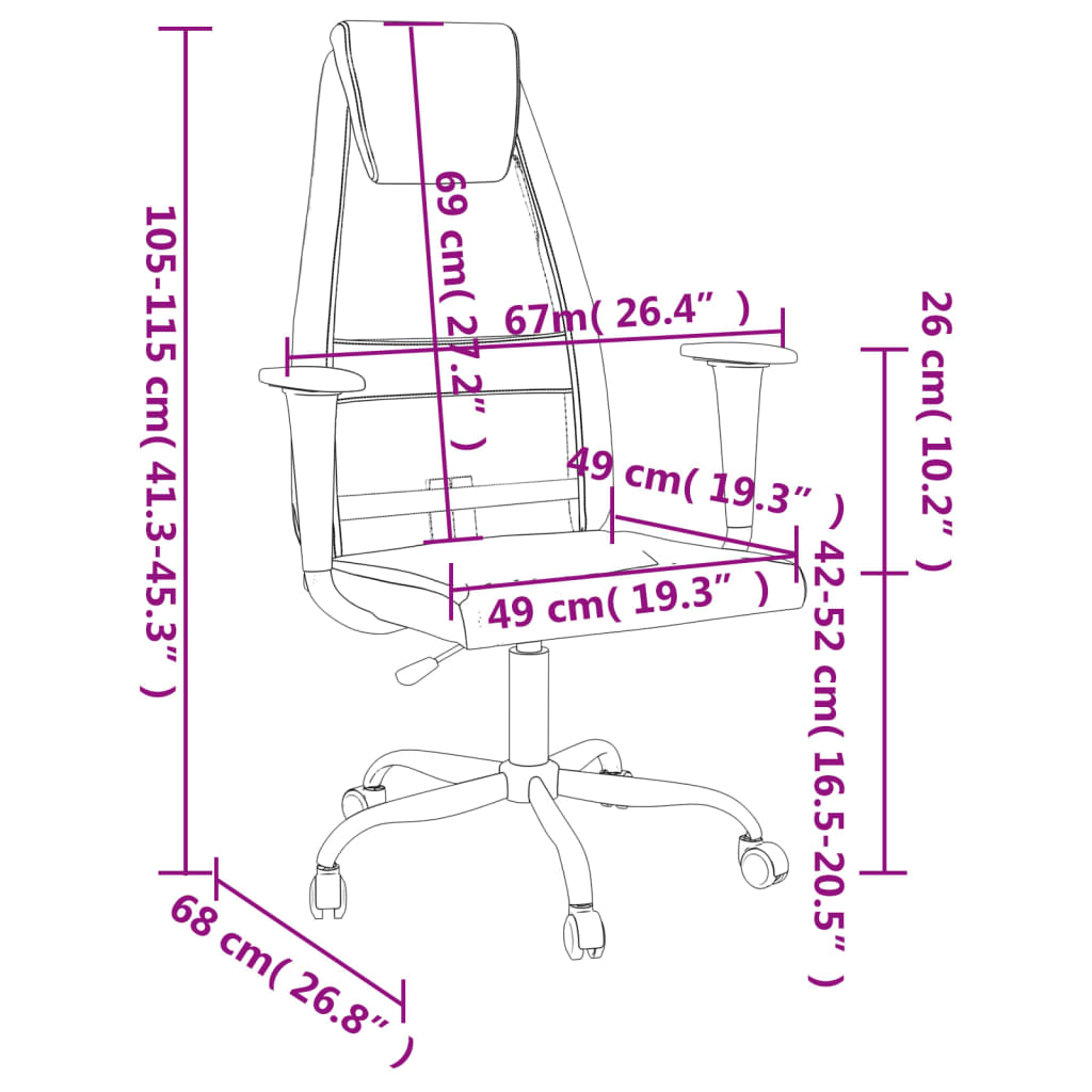 Chaise de Bureau Ergonomique Réglable en Hauteur avec Tissu en Maille | Confort Optimal pour le Travail 9