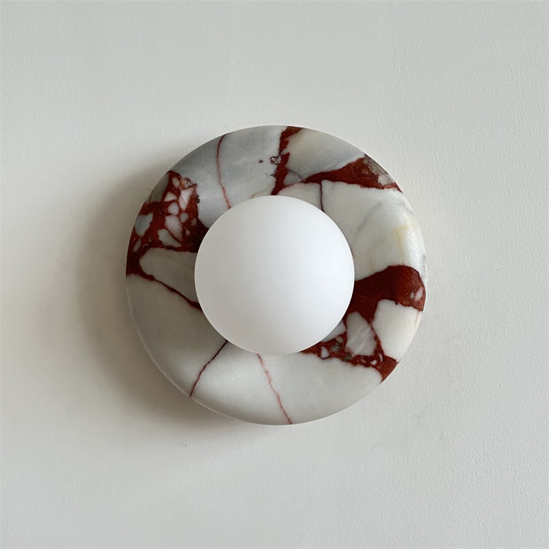 Lampe Murale Applique Marbre|Éclairage doux Sans ampoule|Ligne Marbre