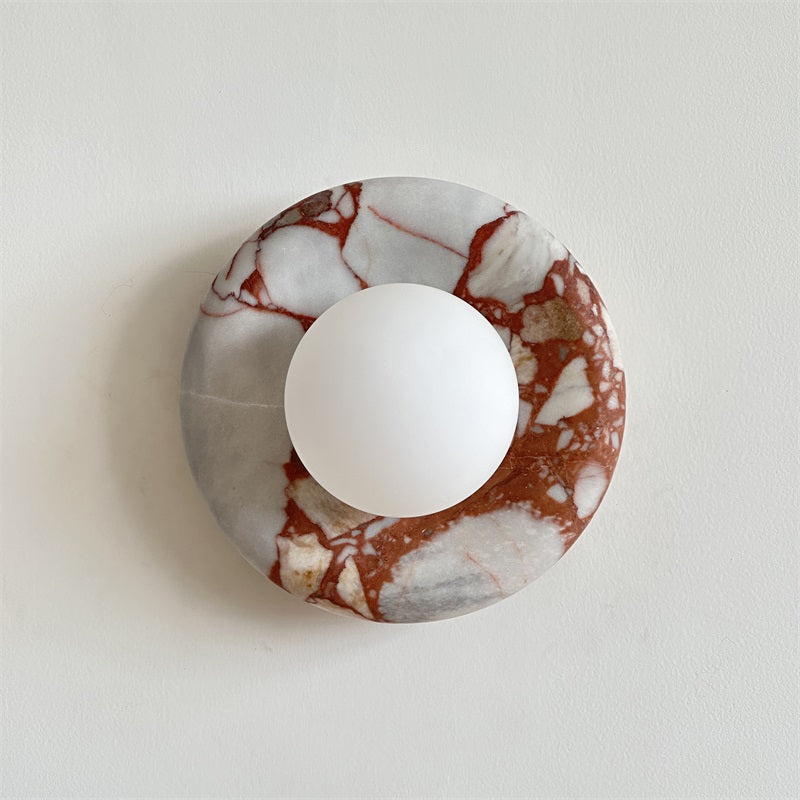 Lampe Murale Applique Marbre|Éclairage doux Sans ampoule|Ligne Marbre