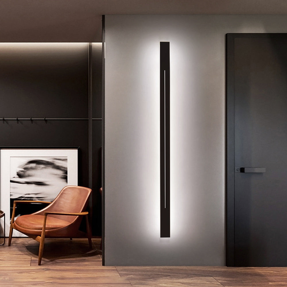 Applique Murale Linéaire Noir/Or Métal | LED Réglable IP20 | Série LumaLine